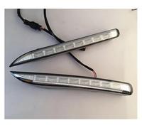 Qsnfda Circulation Diurne Pour Koleos 2011-2014 12V ABS LED Feux Diurnes DRL Avec Phare De Signalisation Jaune Tournant(Blanc)