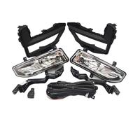Qsnfda Circulation Diurne Pour Nissan Pour Rogue Pour X-trail 2017-2020 Clignotant Lumière Jour LED Feux Diurnes DRL Couvercle Phare Antibrouillard(Halogen Fog Set)