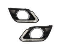 Qsnfda Circulation Diurne Pour Nissan Pour X-trail 2014 2015 2016 Antibrouillard Interrupteur Harnais Couverture Gril Voiture LED Feux Diurnes DRL(Only DRL)