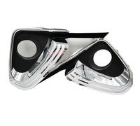 Qsnfda Circulation Diurne Pour Toyota Pour Fortuner 2015-2020 LED Feux Diurnes DRL Antibrouillard Couverture Cadre De Calandre(DRL)