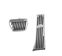 Qsnfda Couvre Pédale Couvre-pédales Acier Inoxydable pour Chery pour Tiggo 8 pour Plus pour Pro pour Max 2025-2026 AT MT sans perceuse Pédales Voiture(AT 2pcsA)