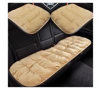 Qsnfda Couvre Siège pour Ford pour Fiesta pour Focus MK2 pour Edge pour Explorer pour Ecosport pour Escape Housse De Siège Auto en Peluche Coussin d'hiver(3*Beige)