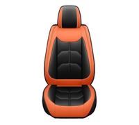Qsnfda Couvre Siège pour Nissan pour Qashqai pour Juke pour Leaf pour Armada pour Cube pour Dualis pour Tiida pour Bluebird Housse De Siège Avant 1 Pièce(Black Orange)
