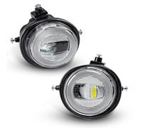 Qsnfda Feu Avant Antibrouillard Pour Mazda 2 3 6 Pour CX-5 Pour CX-7 Pour CX-8 Pour CX-9 LED Eyes Angel Halogen Phare Jour 12V Lampes Brouillard Voiture(LED Lens)