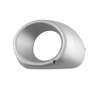 Qsnfda Feu Avant Antibrouillard Pour Mitsubishi Pour Outlander 2013-2015 Cover Grill Bezel Silver Black Frame Shell LED Halogen Fog Light Cover(Silver L)