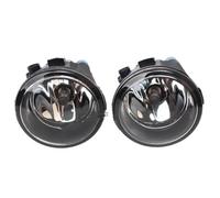 Qsnfda Feu Avant Antibrouillard Pour Mitsubishi Pour Outlander 2013-2015 Cover Grill Bezel Silver Black Frame Shell LED Halogen Fog Light Cover(Halogen Fog)