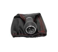 Qsnfda Pommeaux De Leviers De Vitesse Pour Pour Polo Pour Classic 6N, 6N2 (1996-2001) Pour Lupo Pour CADDY Pommeau Levier Vitesse À 5 Vitesses En Cuir