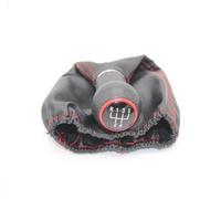 Qsnfda Pommeaux De Leviers De Vitesse Pour Seat Pour Cordoba 1997 1998 1999 2000 2001 2002 Pommeau Levier Vitesse 5 Vitesses Avec Gaine En Cuir PU Ligne Rouge(Red wire)