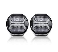 Qsnfda Principal Phare Barre Lumineuse De Travail À LED De 5,75 Pouces, Phares À LED, Feux De Circulation, Feux Antibrouillard, Faisceau Combiné Feux Avant