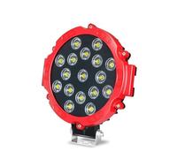 Qsnfda Principal Phare Phare De Travail Universel Haute Luminosité Pour Voiture, Tout-terrain, Camion, Phare Antibrouillard, Feux De Circulation Diurnes Feux Avant(Red)