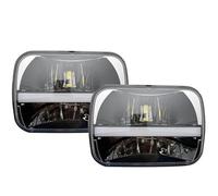 Qsnfda Principal Phare Pour Chevrolet Pour Express 3500 1500 Pour Astro 5x7 7x6 Phare LED H4 Feux Avant(B)