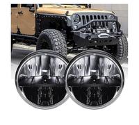 Qsnfda Principal Phare Pour Jeep Pour Wrangler CJ-8 CJ-7 7 Pouces Phares À LED DRL Angel Eyes Feux Avant(B 2 pieces)