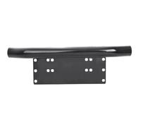 Qsnfda Principal Phare Support De Plaque D'immatriculation Universel Chromé Noir Pour Barre Lumineuse Pare-chocs Avant Cadre Plaque D'immatriculation Feux Avant