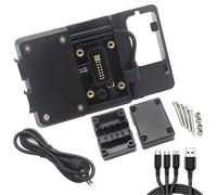 Qsnfda Support Telephone Velo Support Support Plaque GPS Moto pour XT1200Z XT 1200 Z pour Super pour Tenere 2017-2020, Kit D'adaptation pour Téléphone Et(C)