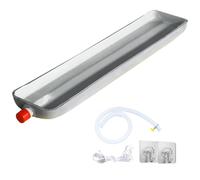 QSNYJPL Bac Condensat Clim, Bac à Eau du Climatiseur, Bac de Vidange Huile Moteur avec Orifice et Tuyau d'eau, Bac Vidange pour Climatiseurs et Ventilo-convecteurs(126cm/50in)