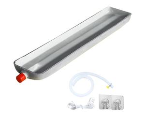 QSNYJPL Bac Condensat Clim, Bac à Eau du Climatiseur, Bac de Vidange Huile Moteur avec Orifice et Tuyau d'eau, Bac Vidange pour Climatiseurs et Ventilo-convecteurs(82cm/32in)