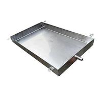 QSNYJPL Bac Condensat Clim, Bac de Recuperation Condensat avec Trou de Vidange, Bac Vidange en Acier Inoxydable 304 de Grande Capacité(1100x550mm/43x22in)