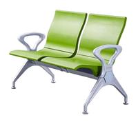 QSNYJPL Chaise d'Attente 2 Places, Chaise Visiteur en PU, Banc avec Accoudoirs pour Invités pour Aéroport, Clinique, Hôpital, Banque, Portant 500 Kg(Green)