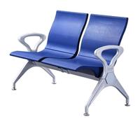 QSNYJPL Chaise d'Attente 2 Places, Chaise Visiteur en PU, Banc avec Accoudoirs pour Invités pour Aéroport, Clinique, Hôpital, Banque, Portant 500 Kg(Blue)