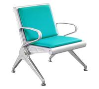 QSNYJPL Chaise Salle d'Attente 1 Place, Chaise Visiteur avec Coussin en PU, Banc d'Attente Airport avec Accoudoirs et Dossier pour Marché, Banque, Hôpital, École(Green)
