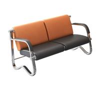 QSNYJPL Chaise Visiteur 2 Places, Banc d'Attente Airport avec Coussin en PU, Chaise Salle d'Attente avec Accoudoirs et Dossier pour Aéroport, Clinique, Hôpital, Banque
