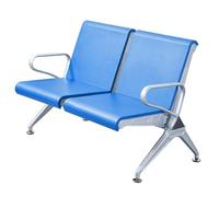 QSNYJPL Chaise Visiteur 2 Places, Bancs de Salle d'Attente avec Accoudoirs et Dossier, Banc d'Attente Airport pour Aéroport, Marché, Banque, Hôpital, École(Blue)