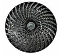 QSNYJPL Couvercle de Regard Rond Turbine, Grille d'Evacuation Antidérapantes en ABS Intégrées et Cadre avec Support Inférieur pour Cour, Parc, Jardin(59cm/23in)