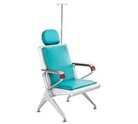 QSNYJPL Fauteuil avec Support à Perfusion, Fauteuil Inclinable avec Dossier et Accoudoirs, Charge Maximale 300 Kg, de Premiers Secours pour Hôpitaux et Cliniques(Green)