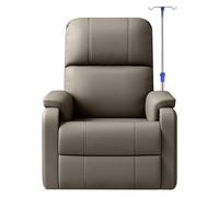 QSNYJPL Fauteuil Relaxation avec Support à Perfusion, Fauteuil de Perfusion Ergonomique Entièrement avec Siège Confortable pour Hôpitaux, Cliniques, Supportant Jusqu'à 400 Kg(Gray)