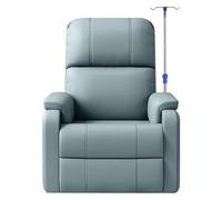 QSNYJPL Fauteuil Relaxation avec Support à Perfusion, Fauteuil de Perfusion Ergonomique Entièrement avec Siège Confortable pour Hôpitaux, Cliniques, Supportant Jusqu'à 400 Kg(Blue)
