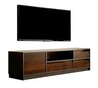QSNYJPL Meuble de Tele pour de 80" et Moins, Bois Meuble TV avec 3 Tiroirs Et Système De Gestion des Câbles, Table TV Multimédia pour Salon Ou Chambre(Black,160x30x50cm/63x12x20in)