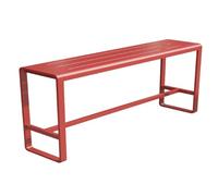 QSNYJPL Table de Bar Table Haute Mange Debout Cuisine Plateau Rectangulaire en Fer avec Pieds Robustes en Métal Modèle Modulable pour Cuisine, Salon, Entrée(Red,180cm/71in)