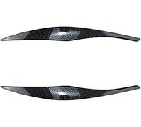 QSNZNB Caches Sourcils pour phares,Convient pour BMW 3 Serie E90 E91 320I 330I 2005 2006 2007 2008 2009 2010 2011 2012,Caches phares,2-Carbon Fibre Look