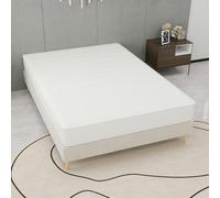 QSOST 3D Breathable Mattress independently Wrapped, Noise Free, Anti-Interference, Soft and Sturdy, Dual Support, Providing Back Care, Size: 140 * 200cm, Thickness: 23cm, White