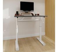 QSOST Bureau d'étude réglable pour Enfants et Adultes - Hauteur réglable, Bureau Multifonction pour Maison/Bureau, Design Compact (Gray, 60 * 80)