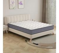 QSOST Matelas 140x200 cm, Luxe Matelas 7 Zones de Confort - Épaisseur 20 cm, Mousse à mémoire de Forme - Durable - Respirante - Fermeté Moyenne - Matelas à Ressorts (Épaisseur 20 cm, 140 x 200 cm)