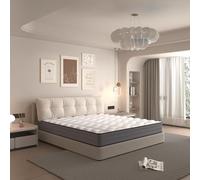 QSOST Matelas 90x200 cm, Luxe Matelas 7 Zones de Confort - Épaisseur 20 cm, Mousse à mémoire de Forme - Durable - Respirante - Fermeté Moyenne - Matelas à Ressorts (Épaisseur 20 cm, 90 x 200 cm)