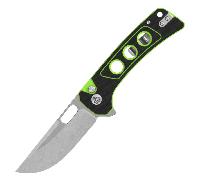 QSP Couteau Unicorn 14C28N, finition stonewashed Noir/Neon G10 QS156-C1