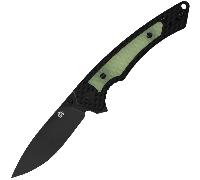 QSP Knife Peregrine 10Cr15MoV,black Black G10, Glow-in-the-Dark G10 inlay Linerlock QS177-A2
