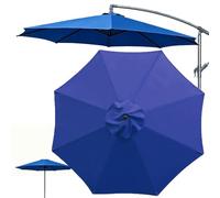 QSPNVFB Auvent De Parapluie Rond 8 Baleines Toile De Rechange Pour Parasol De Terrasse 2m 2.3m 2.5m 2.7m 3m 3.5m 4m Couverture De Rechange Parasol Jardin(Royal blue,2m(6.5ft))