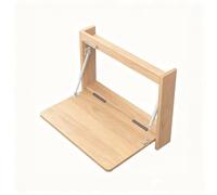 QSPNVFB Bureau D'ordinateur Murale Pliante, Petite Table De Chevet Flottant, Coiffeuse Rabattable Table Murale avec Étagère De Rangement pour Chambre Balcon(Wood,40cm (16"))