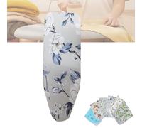 QSPNVFB Cotton Housse Table À Repasser 80x30, 100x34, Housse pour Table À Repasser Réglable, Housse De Rechange pour Planche À Repasser, avec Rembourrage(Flower-b,12x30 inch(80x30 cm))