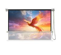 QSPNVFB Écran De Projection Enroulable Rétractable Toile De Projecteur Mur/Plafond 30" 40" 50" 60" 72" HD Ecran Videoprojecteur pour École Bureaux Maison(40 inch-4:3)