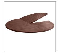 QSPNVFB Grand Dessus De Table Pliable Rond 120 150 160 200 220cm Bois Plateau De Table De Remplacement, Rallonge Pour Table De Mahjong Bureau Banquet(Walnut,120cm(47"))