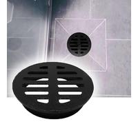 QSPNVFB Grille De Drainage De Sol Rond Fonte, Siphon De Sol Jardin Anti-Blocage 5cm 8cm 11cm Filtres De Gouttière Enfichable Pour Exterieur Balcon Toit(11cm/4inch)