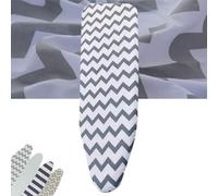 QSPNVFB Housse De Planche À Repasser 110x32 Cm Cotton Housse Table À Repasser, Réglable Housse pour Table À Repasser avec Rembourrage Épais, Elastic(Rippled)
