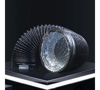 QSPNVFB Noir Tuyau Flexible Ventilateur Conduit D'Evacuation Seche Linge Ø15 20 30 40 50cm Conduit D'Air En Aluminium PVC Pour Climatisation Usine Hotte(L 4m(13ft),D 35cm(13.7"))