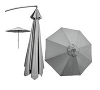 QSPNVFB Rond Auvent De Rechange Pour Parasol 8 Baleines 2m 2.3m 2.5m 2.7m 3m 3.5m 4m Toile De Rechange Pour Parasol De Table Terrasse Housse Pour Parapluie(Grey,2.3m/7.5ft)