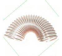 QSPNVFB Tuyau Flexible D'aspiration PU 1m Ø20 50 100 150 250 450mm Tuyau De Dépoussiérage Transparent Tuyau De Aspirateur À Copeaux Industriel(120mm(4.7"))