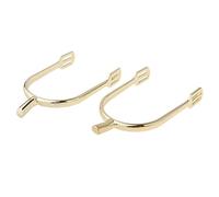 QSTDGVPW 1 Paire Éperons Cheval Équipement Équestre Éperons pour Équitation Fabrication Alliage de Zinc Robustes Convenant Bottes Hommes Dressage, Or, 12 * 8 * 2 cm